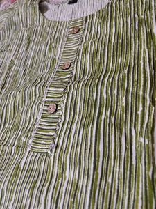 Green Printed Short Kurti