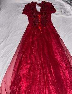 Maroon Ethnic Gown