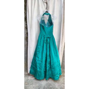 Emerald Green Halter Gown