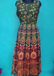 Floral Paisley Print Maxi Dress