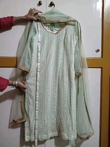 Embroidered Kurta Palazzo Set