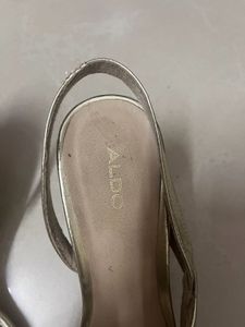 Gold Aldo Heels