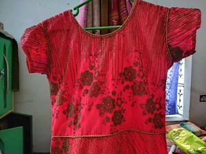 Pink Embroidered Dress