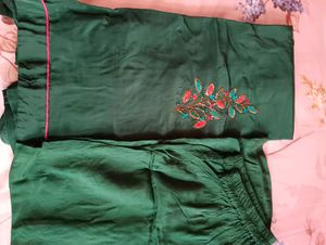 Emerald Green Embroidered Salwar Kameez