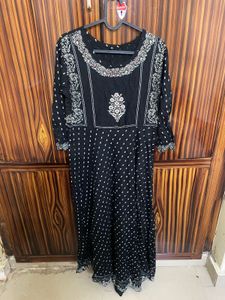 black ethnic gown