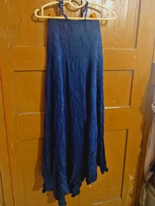 Sleeveless Navy Blue Dress