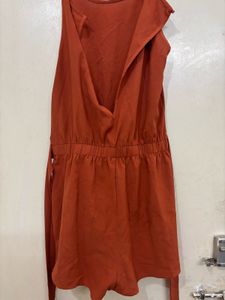 Orange Casual Dress