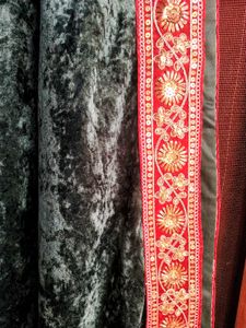 Embroidered Sequinned Velvet Shawl Dupatta