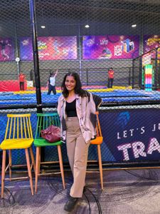 Trendy Beige Trousers and