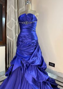 Blue Heavy Gown Very Pretty