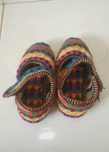 👧 Multicolored Mojdi for Girls (1–2 Years)
