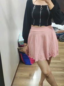 Very Beautiful Peachish Pink Short Skirt