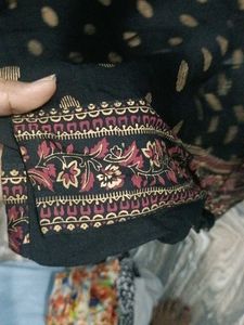 Black Polka Dot Embroidered Tunic