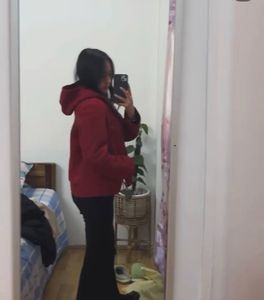 Red Velvet Hoodie Jacket