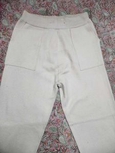 Woolen Beige Pants