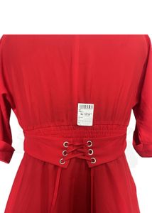 Red Fit &amp; Flare Dress