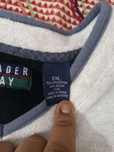 Trader Bay Sportswear Men's Fleece V-Neck Sweatshi