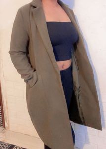 Olive Green Trench Coat (item 42)