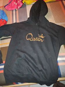Queen Graphic Black Hoodie