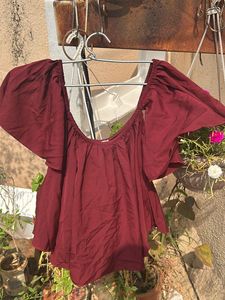 Off Shoulder Crop Top