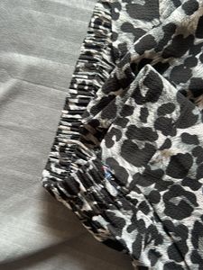 Animal Print Midi Skirt with slit