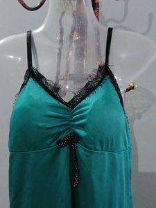 sea green soft nighty