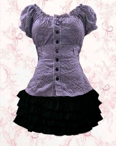 Lavendar Peplum Top