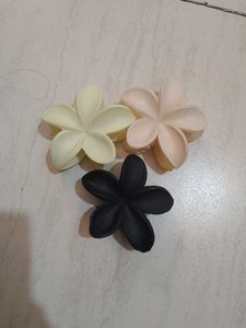 Flower Hair Clips (Set of 3)