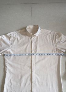 Men's Formal Beige Color Shirt