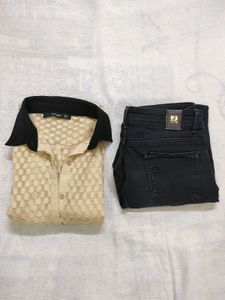 Sheer Shirt With Jeans