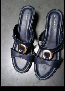 Navy blue Khadim foot wear