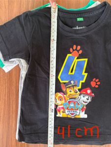 4 T-Shirts For Kids Aged 2-4 Years