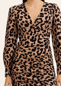 Chic Animal Print Dress