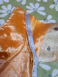 Orange Silk Blouse