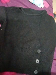 Black Knit Cardigan