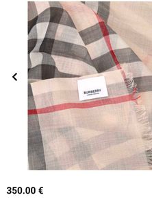 Auntentic Burberry Silk/Cashmere Giant Scarf