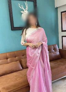 Elegant Pink zimmy chho saree