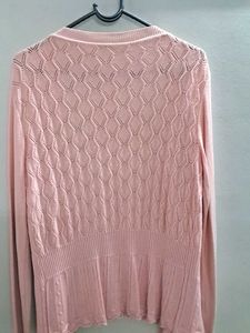 Pink Knit Cardigan