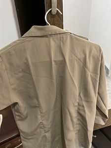 Beige Button-Up Shirt