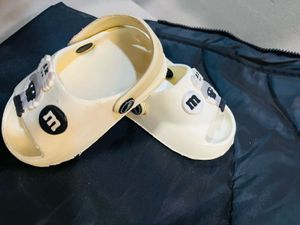 AJIO Baby Off white Crocks
