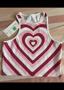hearts crop top