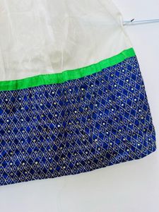 Designer White Blue Ethnic Anarkali Gown