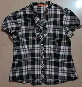 Black And White Cutest Korean Top