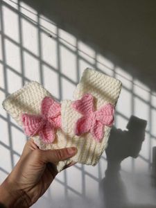 Crochet Bow Gloves