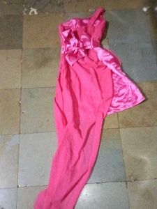 Pink One-Shoulder Dress