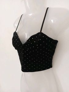 VELVET CROP TOP