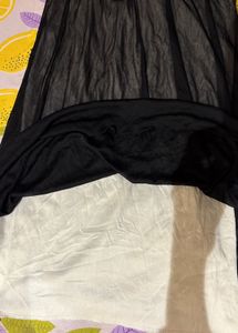 Elegant Black &amp; White Slip Dress