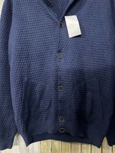 Massimo Dutti Navy Blue Knit Cardigan