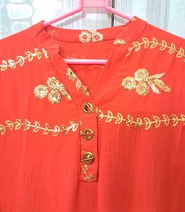 Elegant Embroidered kaftan abaya