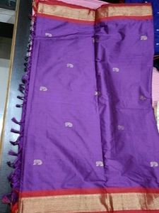 Purple Silk Saree